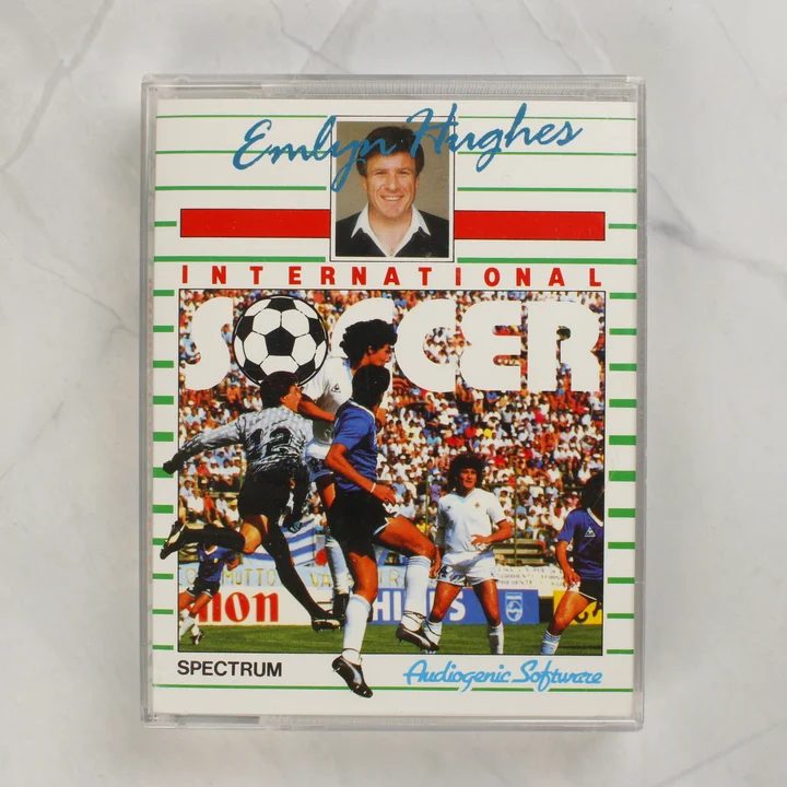 Emlyn Hughes International Soccer ZX Spectrum játék előlapi borítója