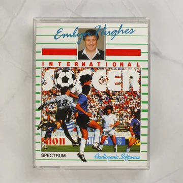 Emlyn Hughes International Soccer ZX Spectrum játék előlapi borítója