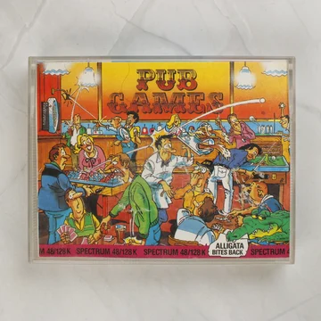 Pub Games ZX Spectrum játék borítója műanyag tokban