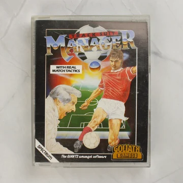 Track Suit Manager ZX Spectrum játék elölnézeti fotója a tokban.