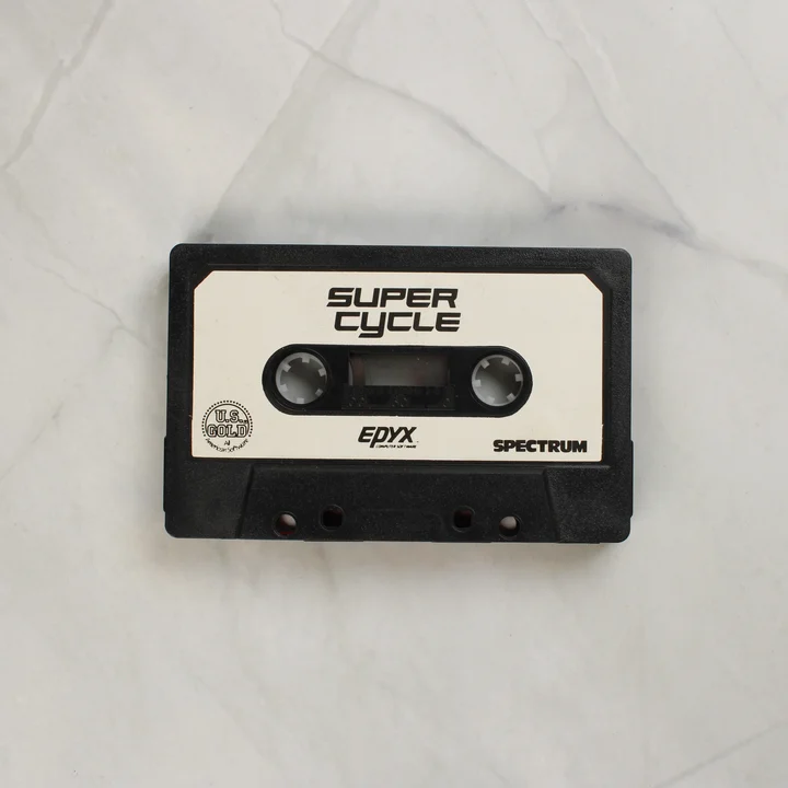 Super Cycle ZX Spectrum fekete kazetta