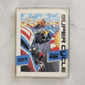 Super Cycle ZX Spectrum videójáték tokja elölről