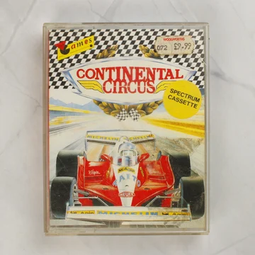 Continental Circus ZX Spectrum játék elölnézete a tokban