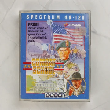 Combat School ZX Spectrum játék elülső borítója műanyag tokban