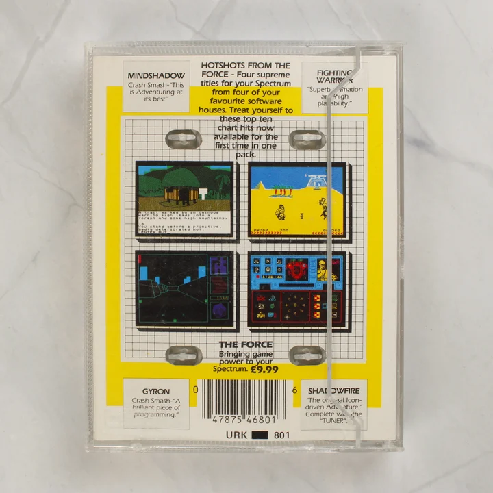 Hotshots: The Force ZX Spectrum játék válogatás hátlapja