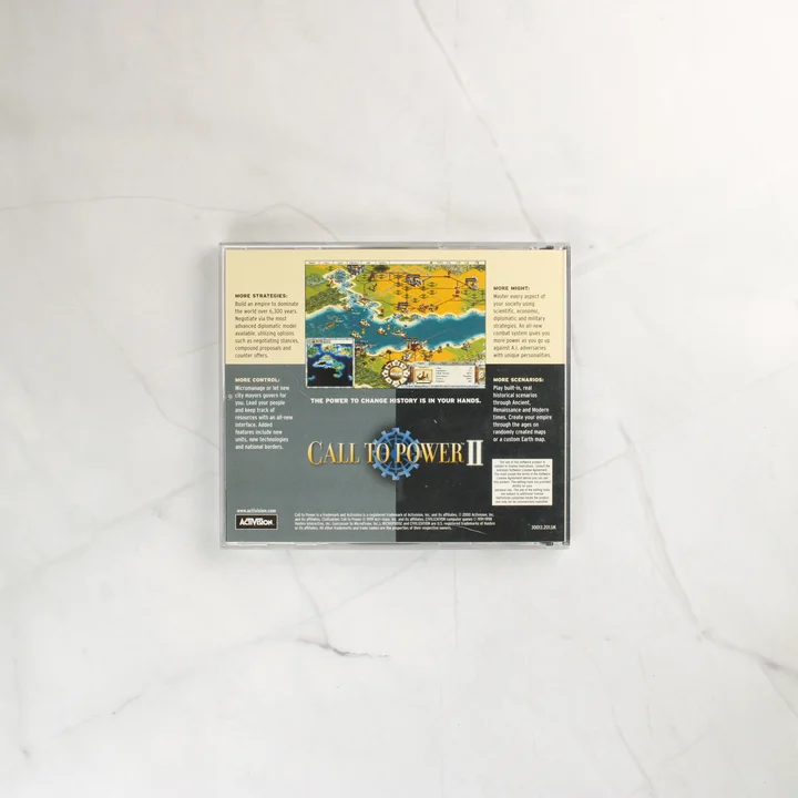 Call to Power II CD-tok hátoldala