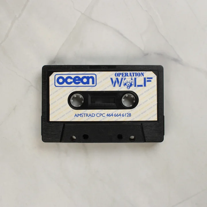 Operation Wolf Amstrad CPC fekete mágnesszalagos kazetta
