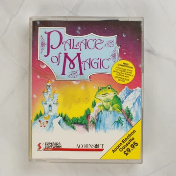 Palace of Magic Acorn Electron játék kazetta tokja elölről