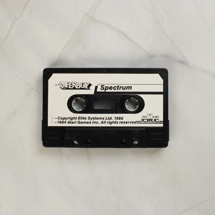 Paperboy ZX Spectrum magnetofonkazetta fekete színben