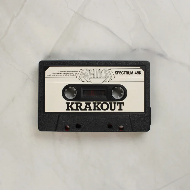 Krakout videójáték kazetta