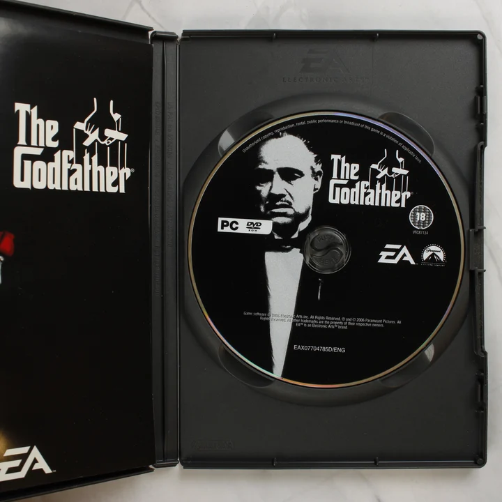 The Godfather nyitott tok és DVD lemez