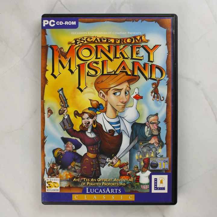 Az Escape from Monkey Island PC játék előlapi borítója