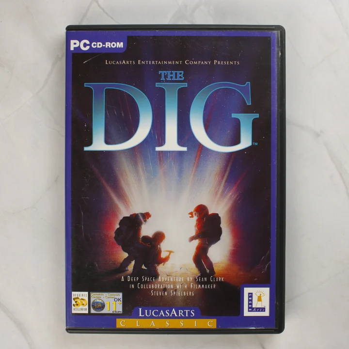 The Dig LucasArts Classic PC videójáték előlapi borítója