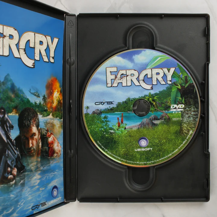 Nyitott Far Cry játéktok a DVD lemezzel