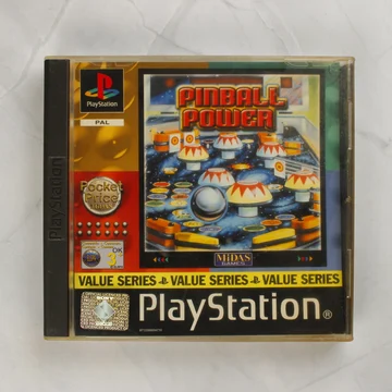 Pinball Power PlayStation játék előlapi borítója normál CD-tokban
