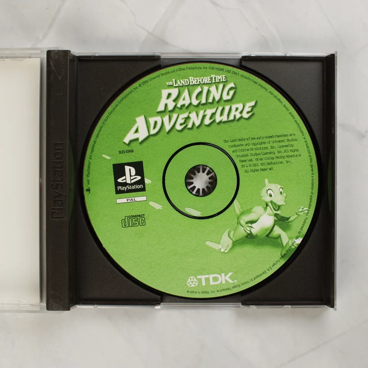 The Land Before Time Racing Adventure lemez The Land Before Time: Racing Adventure játéklemez a tokban