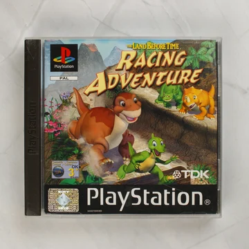 The Land Before Time: Racing Adventure PlayStation játék elölnézete a tokban