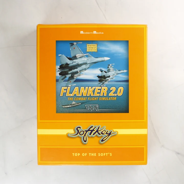 Flanker 2.0 videójáték narancssárga doboza elölről