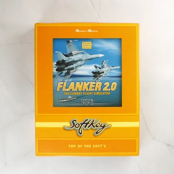 Flanker 2.0 videójáték narancssárga doboza elölről