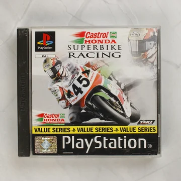 Castrol Honda Superbike Racing PlayStation játék tokja elölről
