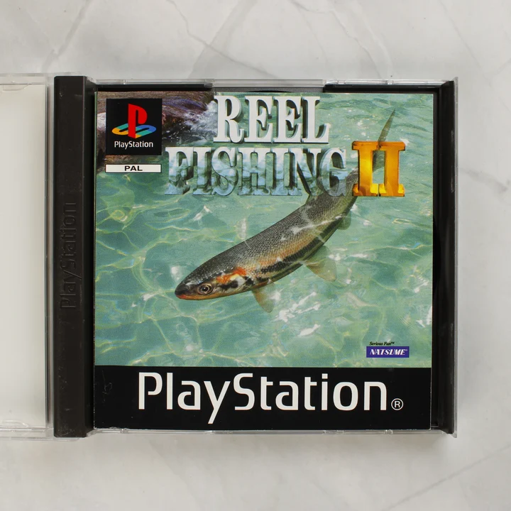 Reel Fishing II PlayStation játék nyitott tokban