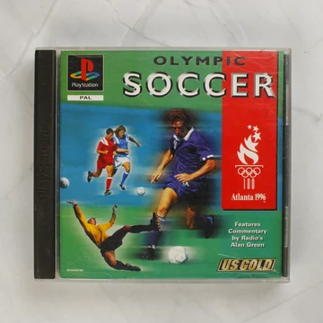Olympic Soccer PlayStation játék elölnézete a tokban