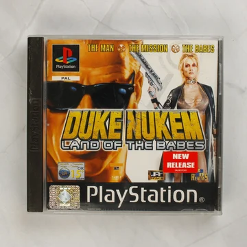 Duke Nukem: Land of the Babes PlayStation játék tokja elölről