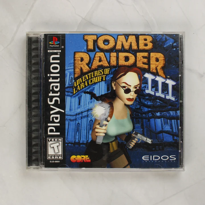 Tomb Raider III PlayStation játék előlapja
