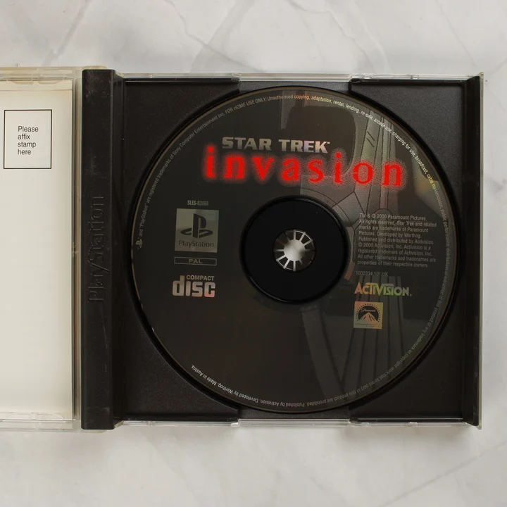 Star Trek Invasion PlayStation játéklemez a tokban