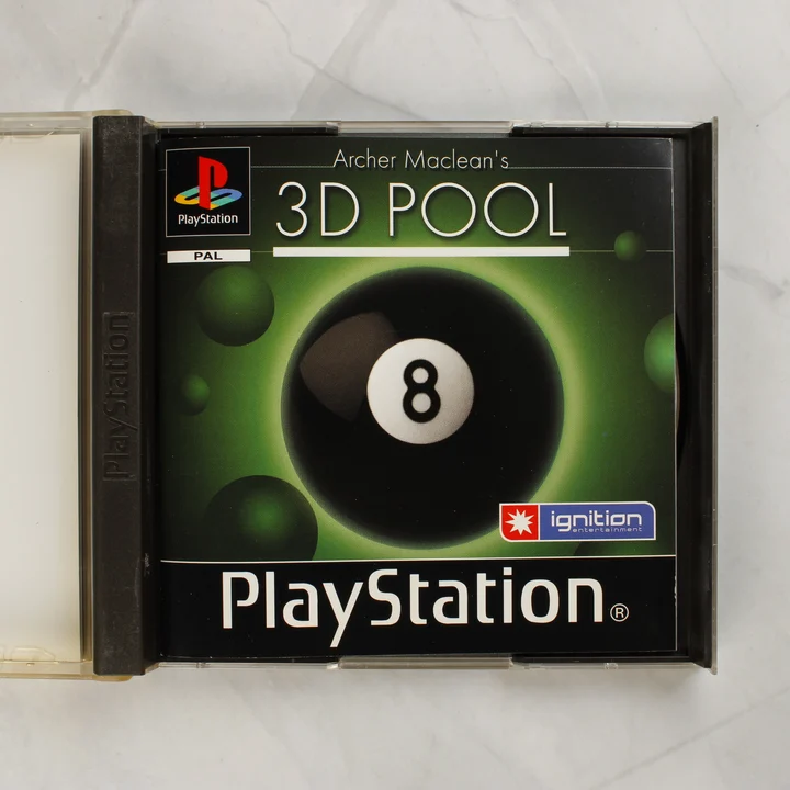 Archer Maclean's 3D Pool PlayStation játék kézikönyve