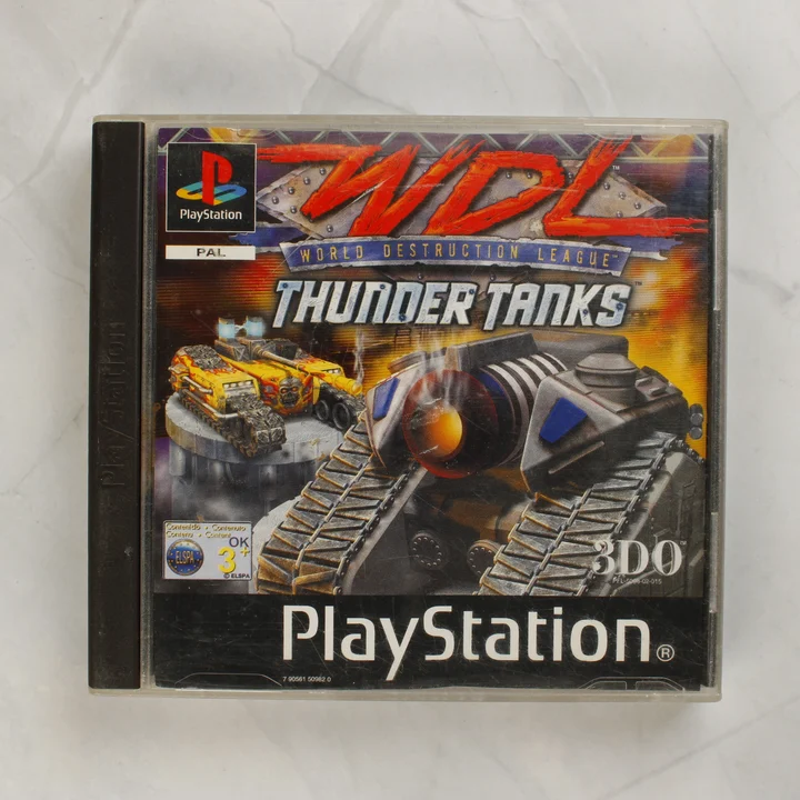 WDL: Thunder Tanks PlayStation játék tokja elölről