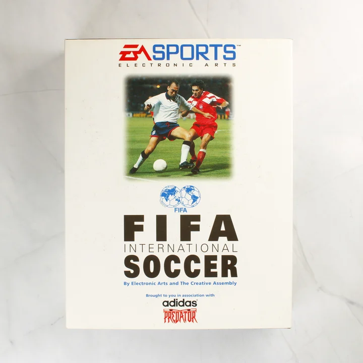 FIFA International Soccer Amiga játék dobozának eleje