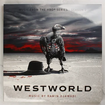 Westworld Season 2 filmzene bakelit lemez borítója keselyűvel