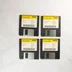 Négy darab 3,5 colos Norton Utilities floppy lemez