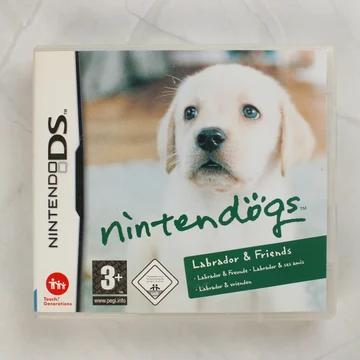 Nintendogs Labrador & Friends Nintendo DS játék tokjának előlapja