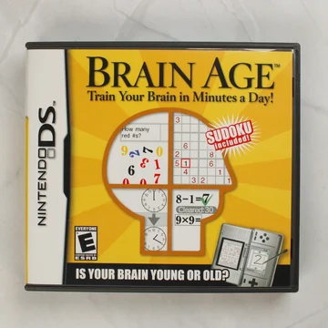 Brain Age Nintendo DS játék tokjának előlapja