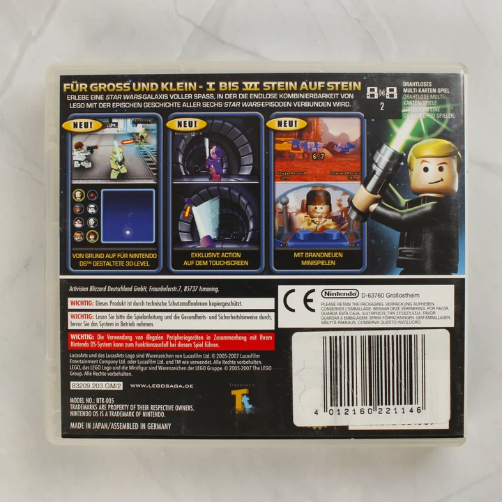LEGO Star Wars: Die Komplette Saga Nintendo DS játék hátoldala