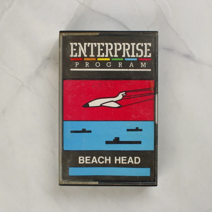 Beach Head videójáték Enterprise kazetta borítója