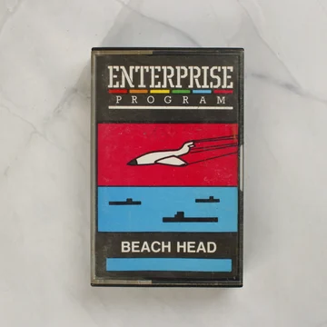 Beach Head videójáték Enterprise kazetta borítója