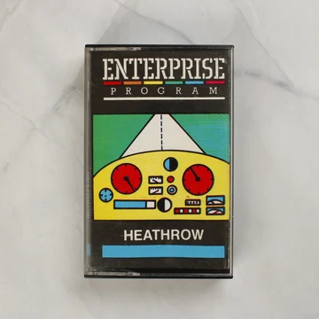Heathrow videójáték Enterprise kazetta tokban