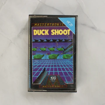 A Duck Shoot videójáték elölnézeti képe a műanyag tokban