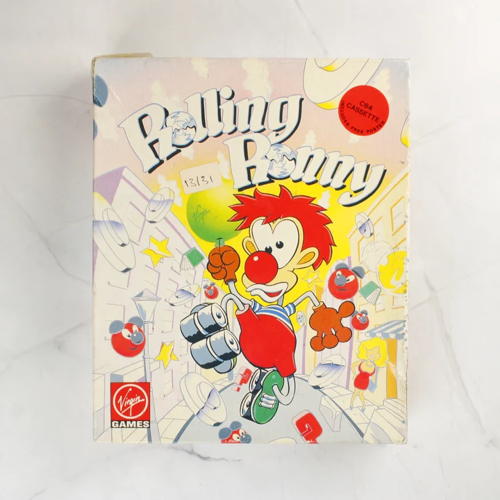 Rolling Ronny Commodore 64 játék doboza
