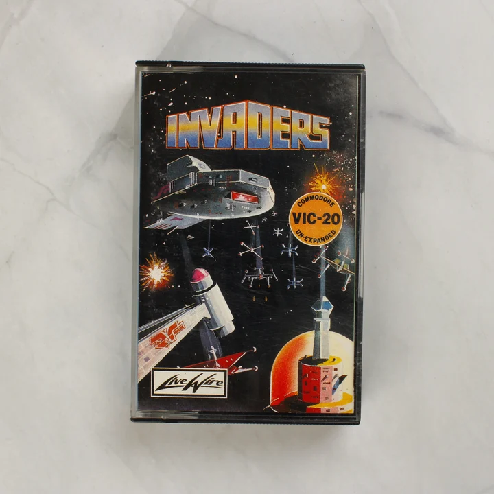 Invaders Commodore VIC-20 videójáték tokja elölről