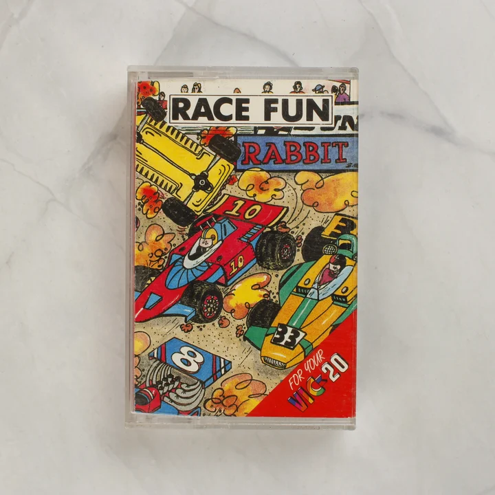 Race Fun videójáték kazetta tokban