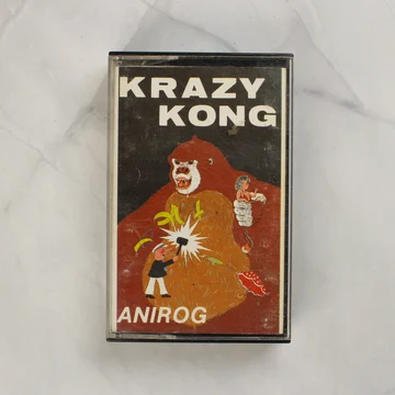 Krazy Kong VIC-20 videójáték kazetta tokban elölnézetből