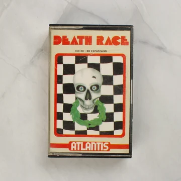 Death Race VIC-20 videójáték tokja elölről