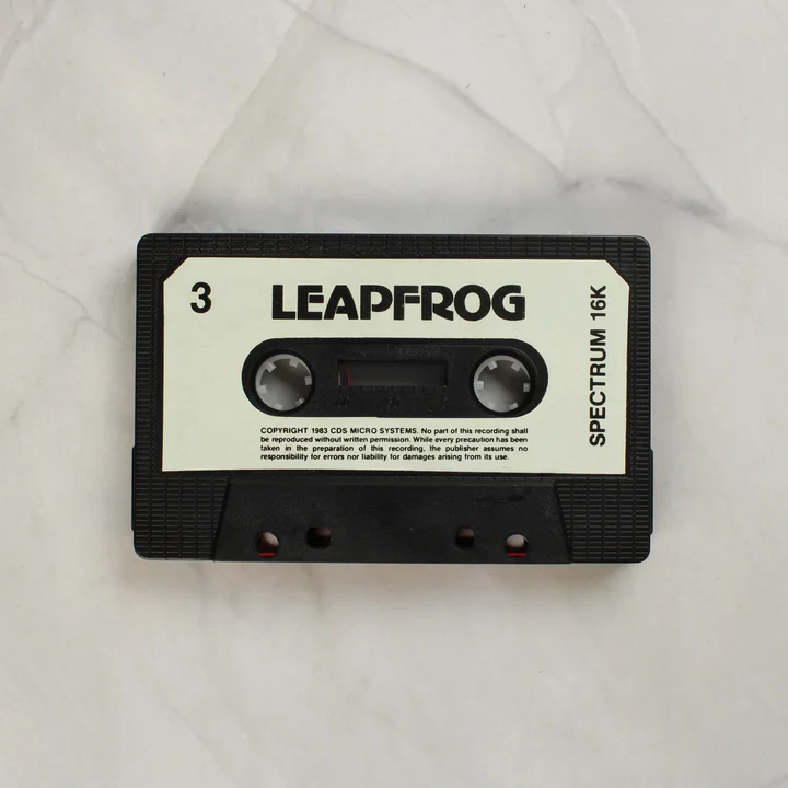 Leapfrog videójáték kazetta közelről