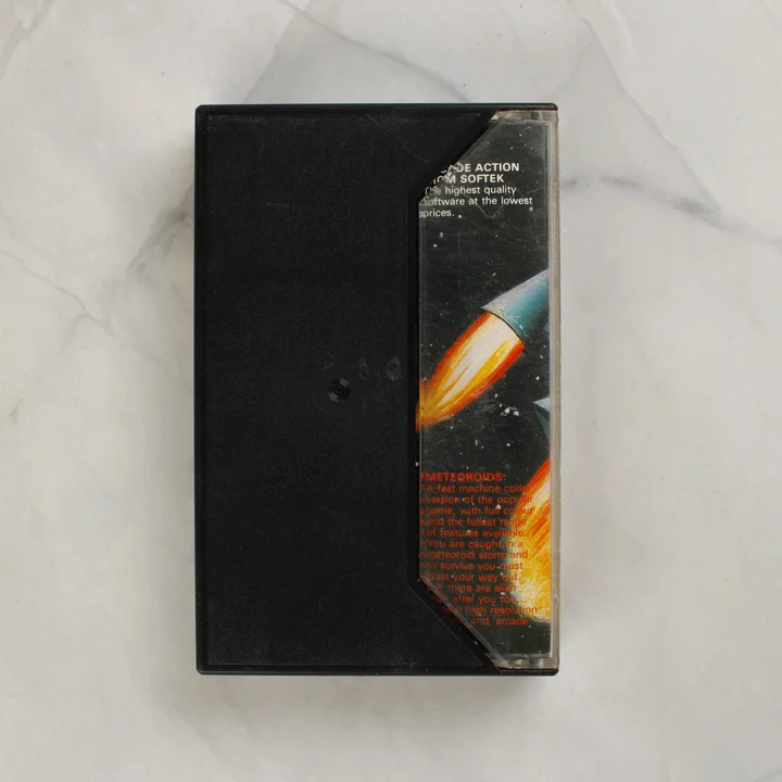 Meteoroids ZX Spectrum videójáték tok hátoldala