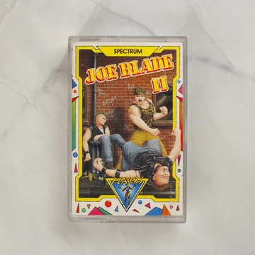 Joe Blade II ZX Spectrum videójáték kazetta tokban elölnézetből