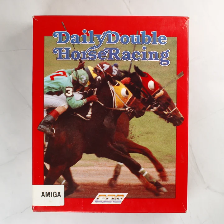 Daily Double Horse Racing Amiga doboz elölnézet Daily Double Horse Racing Amiga játék dobozának előlapja